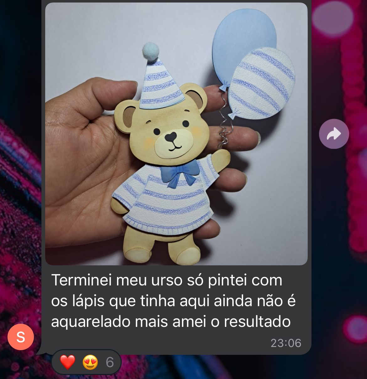 Depoimento de aluna